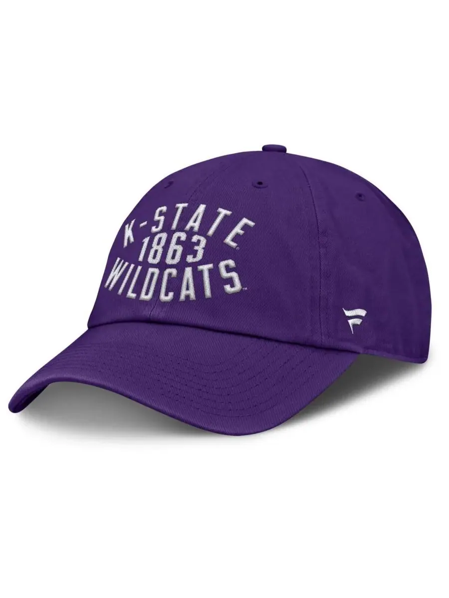 Fanatics Мужская фиолетовая регулируемая кепка Kansas State Wildcats Archer — изображение 3 из 4, фиолетовый