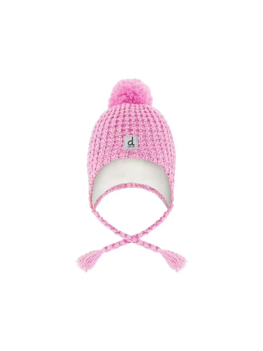 Детская зимняя шапка из перуанской шерсти с помпоном, модель Winter Peruvian Knit Hat Deux par Deux