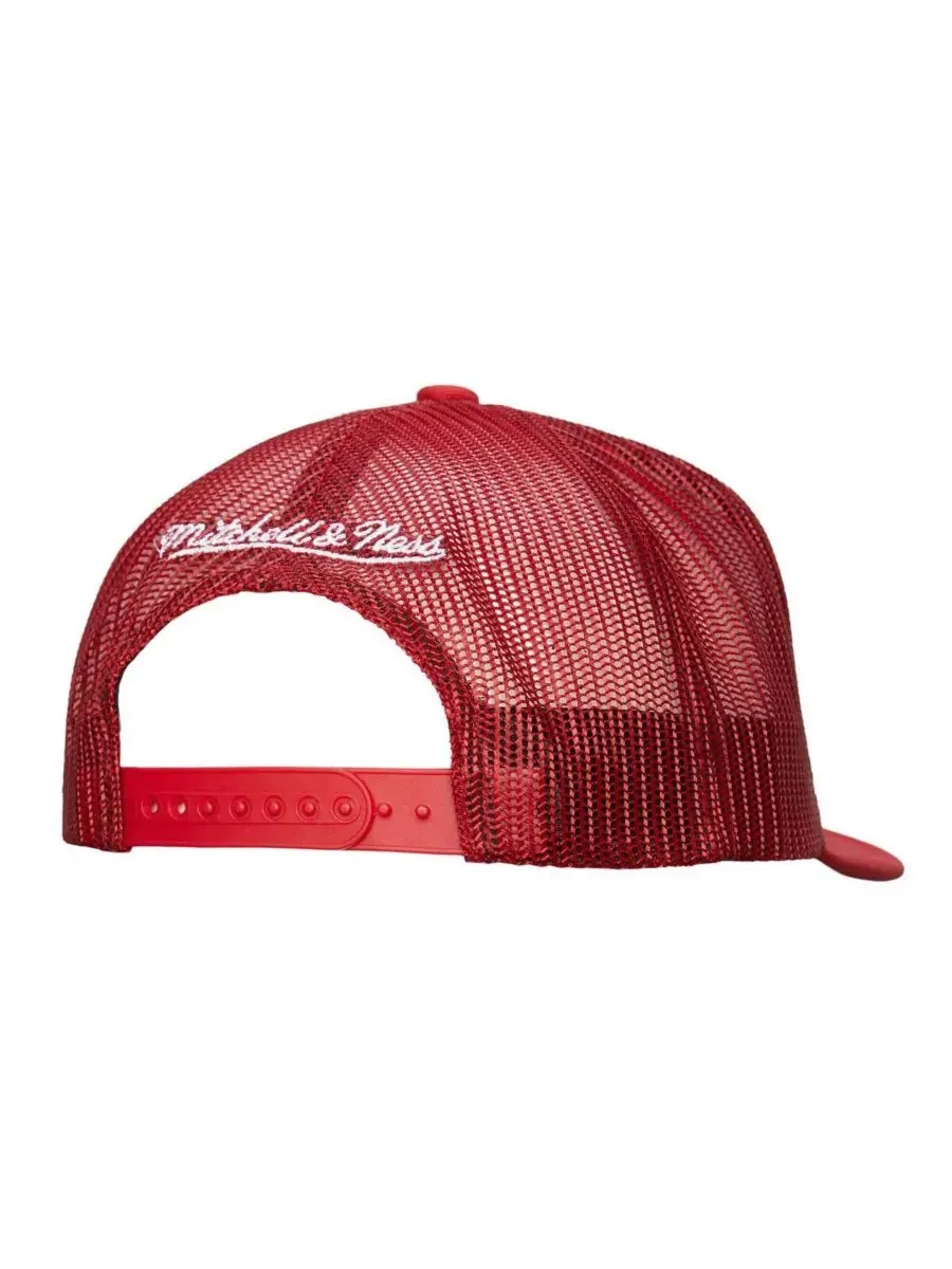Mitchell & Ness Мужская регулируемая кепка-тракер Detroit Red Wings Gridlock белого/красного цвета — изображение 3 из 3
