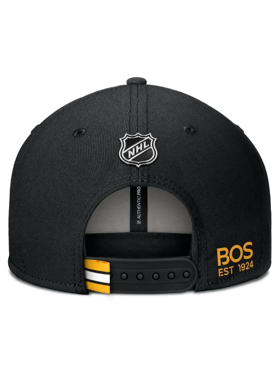Fanatics Мужская черная бейсболка Boston Bruins Authentic Pro Prime Snapback — изображение 4 из 4, черный