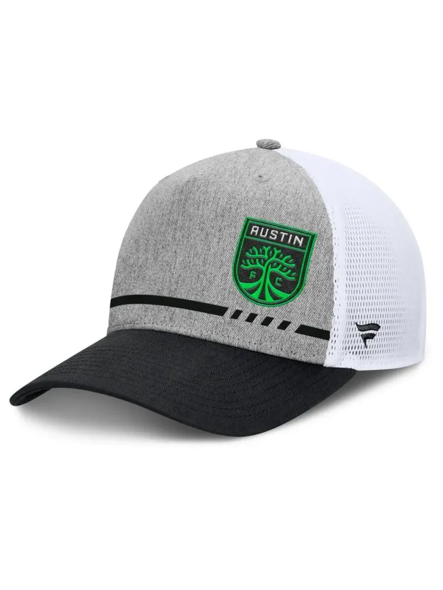 Fanatics Мужская регулируемая кепка-тракер Austin FC Low Block серого цвета — изображение 1 из 4, серый