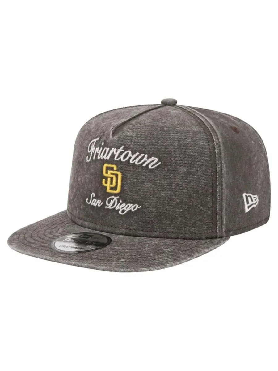 Кепка-снэпбек New Era с вышивкой, модель City Slogan A-Frame 9FIFTY — изображение 1 из 7, черный