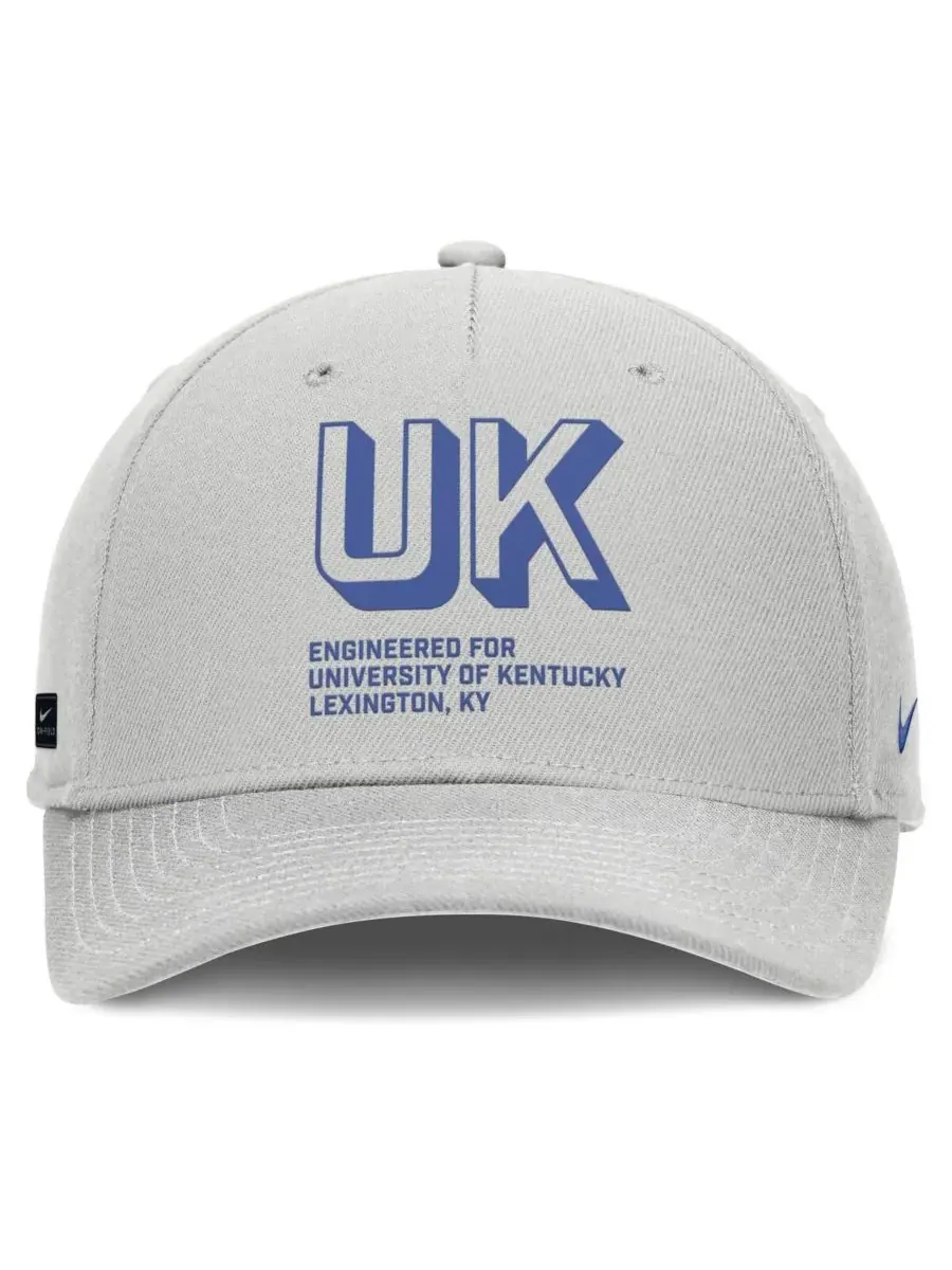 Nike Мужская серая бейсболка Kentucky Wildcats 2025 Sideline Dust с регулируемой высотой и — изображение 2 из 4, серый