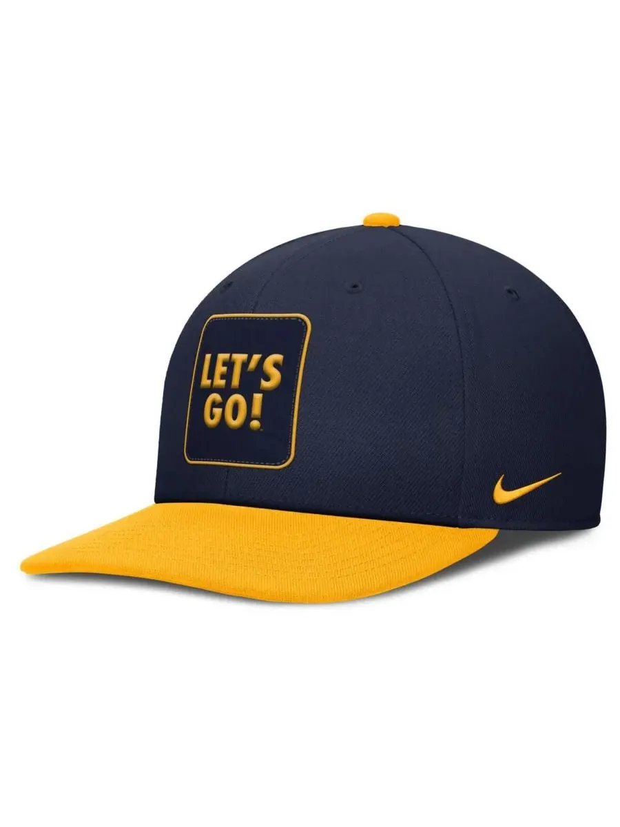 Nike Мужская кепка-снепбек West Virginia Mountaineers 2025 Sideline Campus Pro Local — изображение 1 из 4
