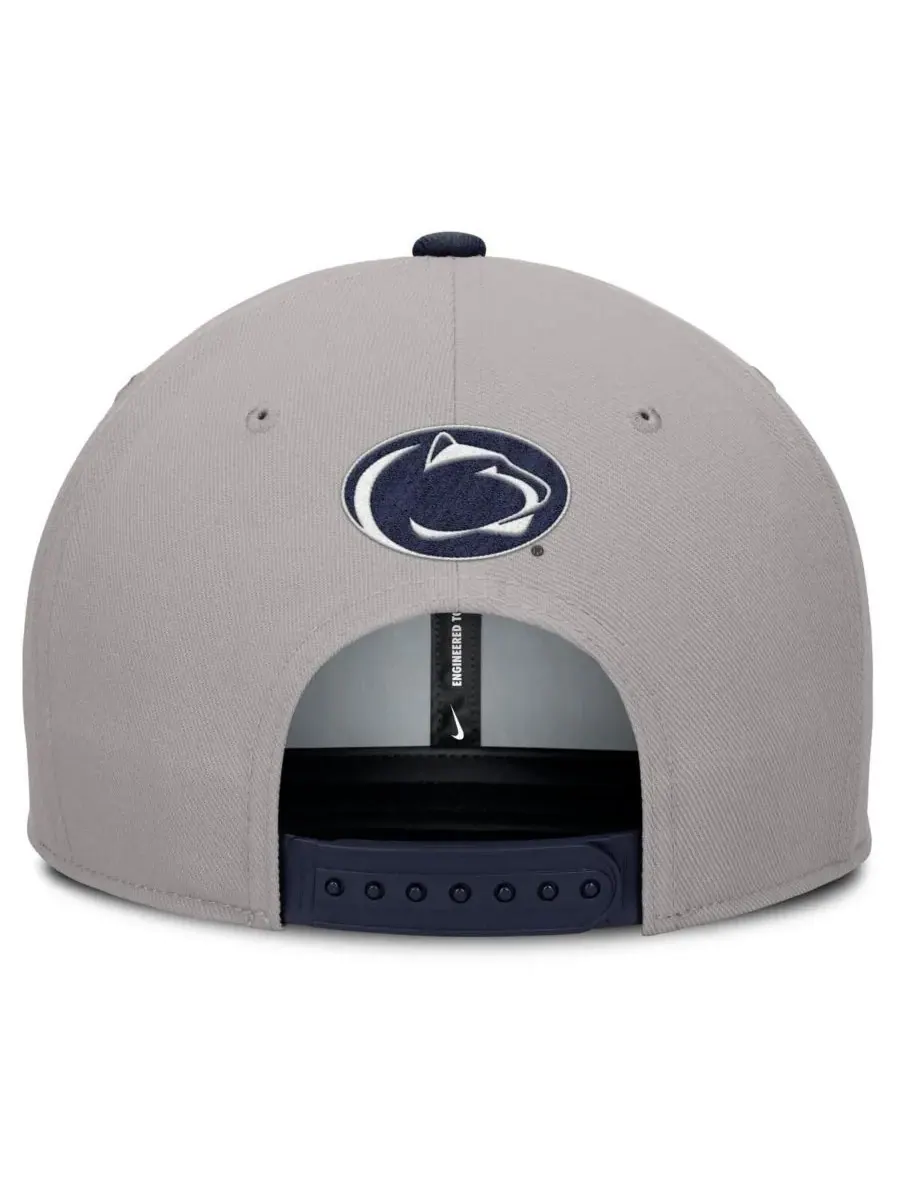 Nike Мужская серо-синяя бейсболка Penn State Nittany Lions 2025 Sideline Campus Pro Local с — изображение 4 из 4