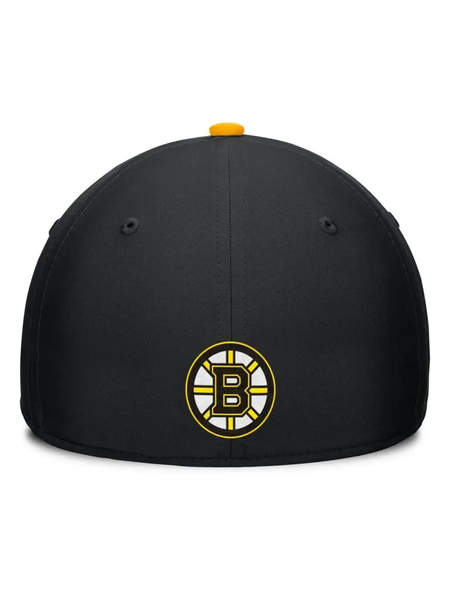 Fanatics Мужская черно-золотая бейсболка Boston Bruins Authentic Pro Rink Team Code Flex Hat — изображение 2 из 4