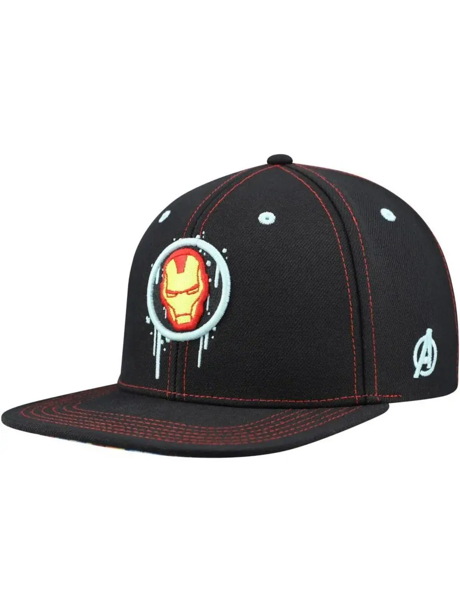 Lids Большая детская кепка-бейсболка «Черный Железный Человек», светящаяся в темноте