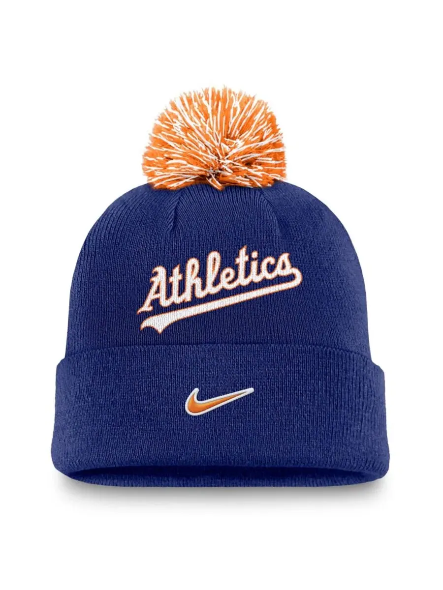 Шапка с помпоном Athletics Peak Nike — изображение 2 из 2, королевский