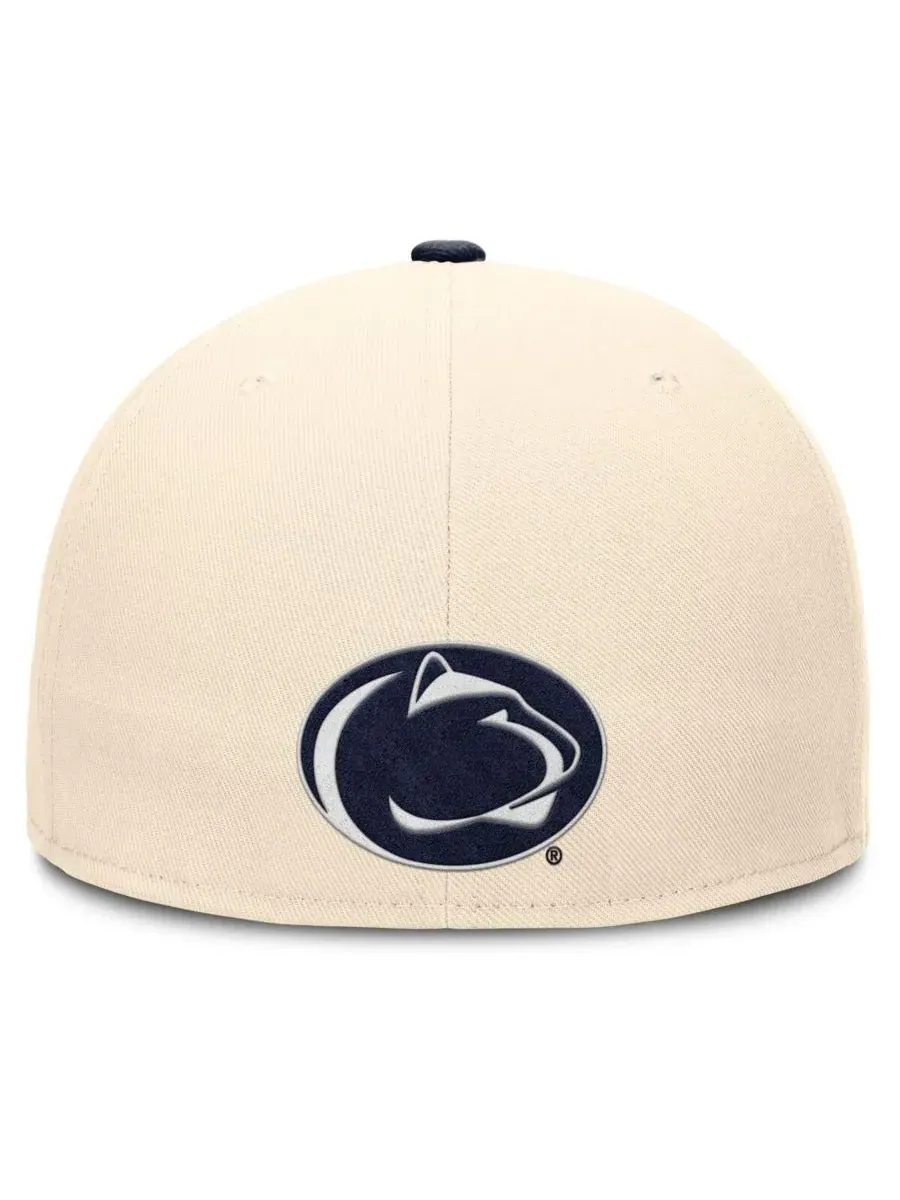 Мужская бейсболка Natural Penn State Nittany Lions Primetime True Performance Fitted Hat Nike — изображение 5 из 5