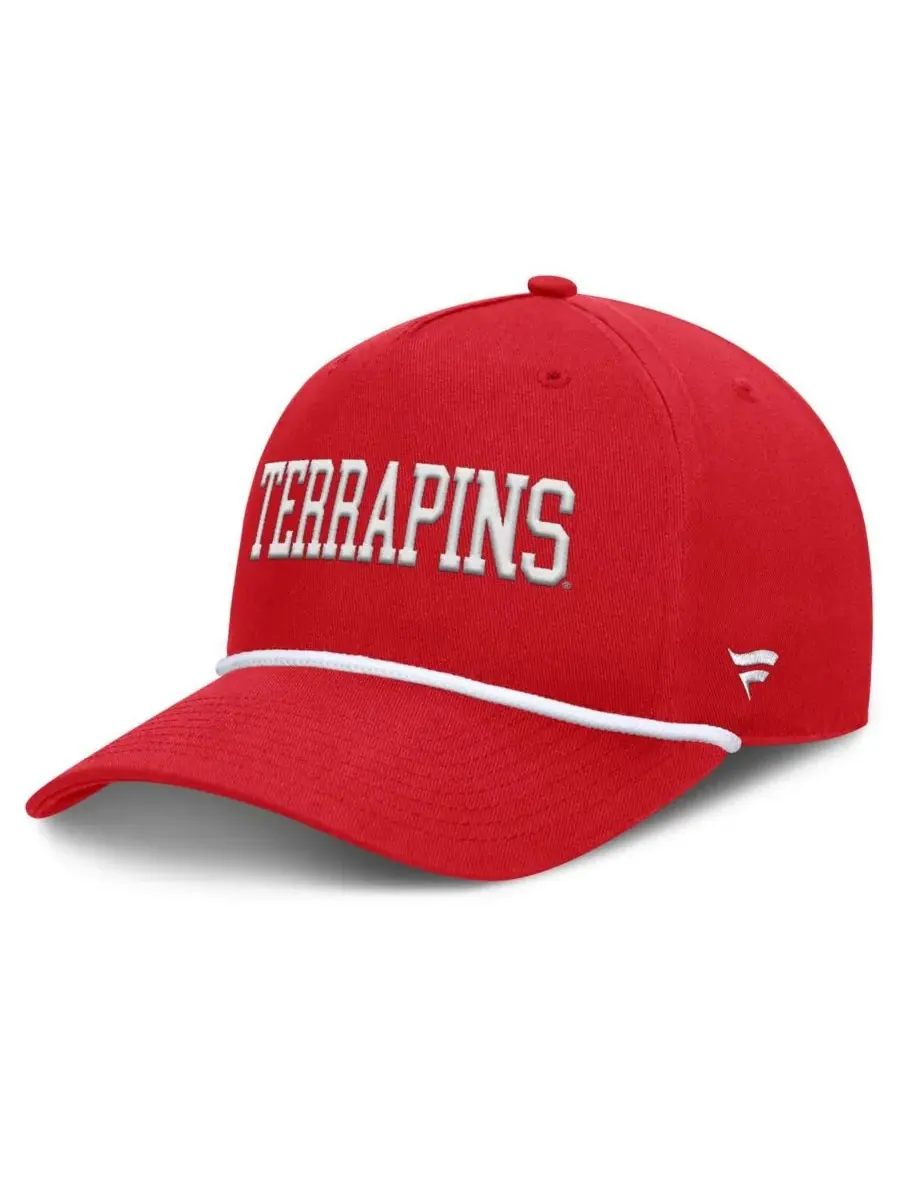Fanatics Мужская красная регулируемая бейсболка Maryland Terrapins с символикой команды по борьбе с — изображение 1 из 4
