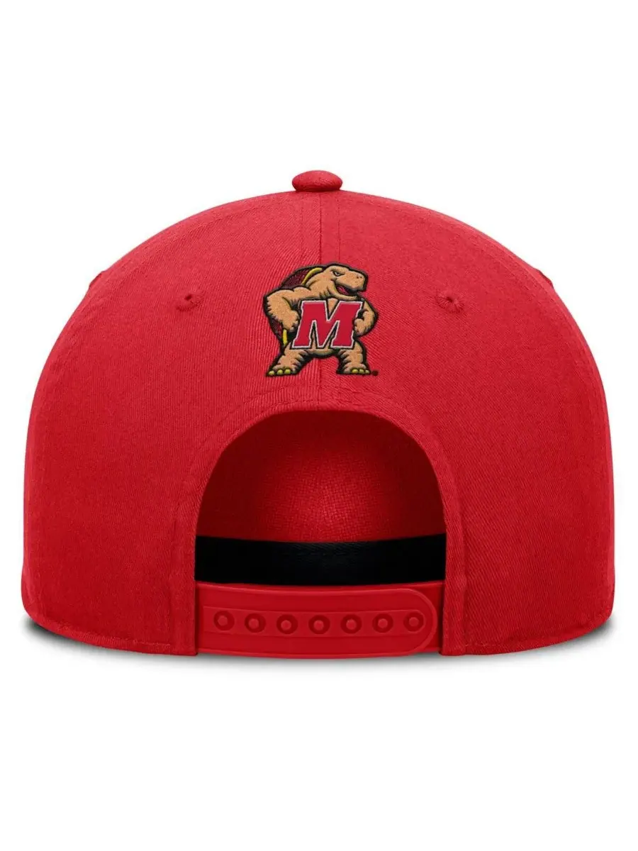Fanatics Мужская красная регулируемая бейсболка Maryland Terrapins с символикой команды по борьбе с — изображение 2 из 4