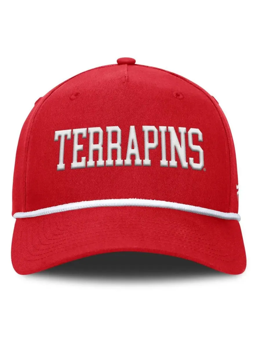 Fanatics Мужская красная регулируемая бейсболка Maryland Terrapins с символикой команды по борьбе с — изображение 4 из 4
