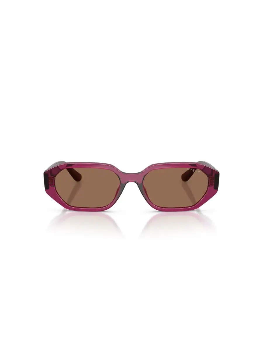 Геометрические солнцезащитные очки, VJ2034 Vogue Eyewear — изображение 2 из 7, прозрачный бордовый
