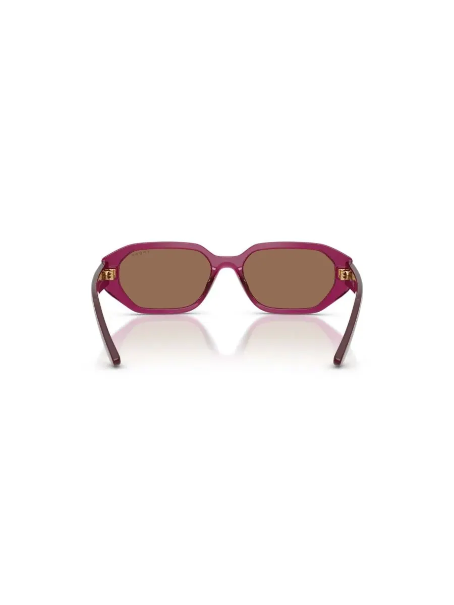 Геометрические солнцезащитные очки, VJ2034 Vogue Eyewear — изображение 4 из 7, прозрачный бордовый