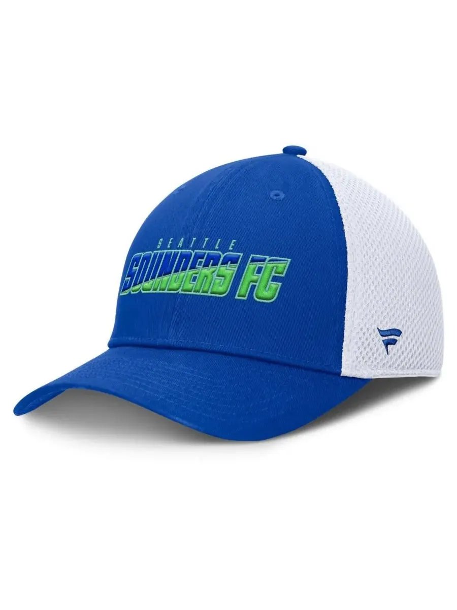 Fanatics Мужская синяя кепка Seattle Sounders FC Rocket Flex — изображение 1 из 4, синий