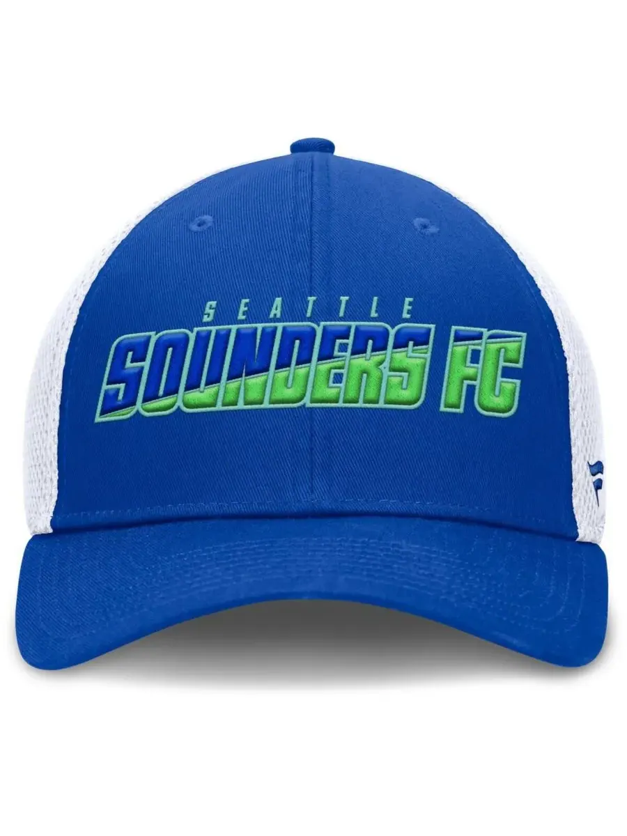 Fanatics Мужская синяя кепка Seattle Sounders FC Rocket Flex — изображение 2 из 4, синий