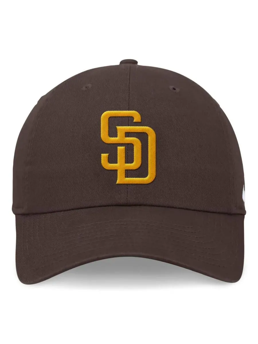Nike Мужская коричневая регулируемая бейсболка San Diego Padres Evergreen Club — изображение 2 из 4, коричневый