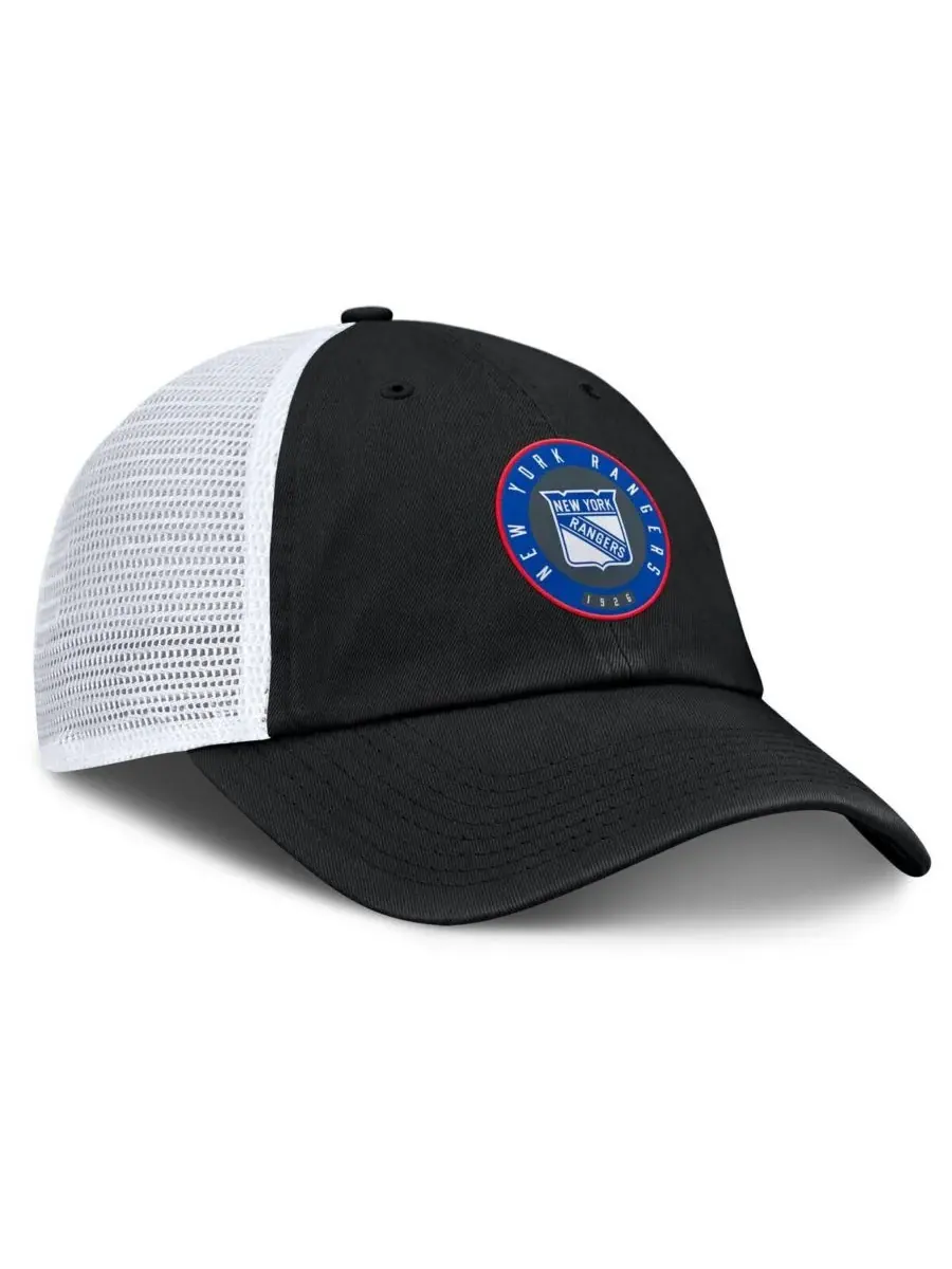 Fanatics Мужская регулируемая кепка Averie Trucker с рисунком New York Rangers, черно-серая — изображение 1 из 3