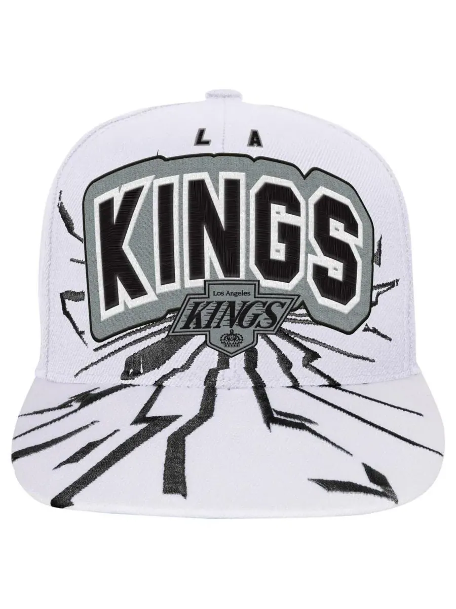 Mitchell & Ness Большая детская белая кепка Los Angeles Kings After Shock Snapback для мальчиков и — изображение 3 из 3