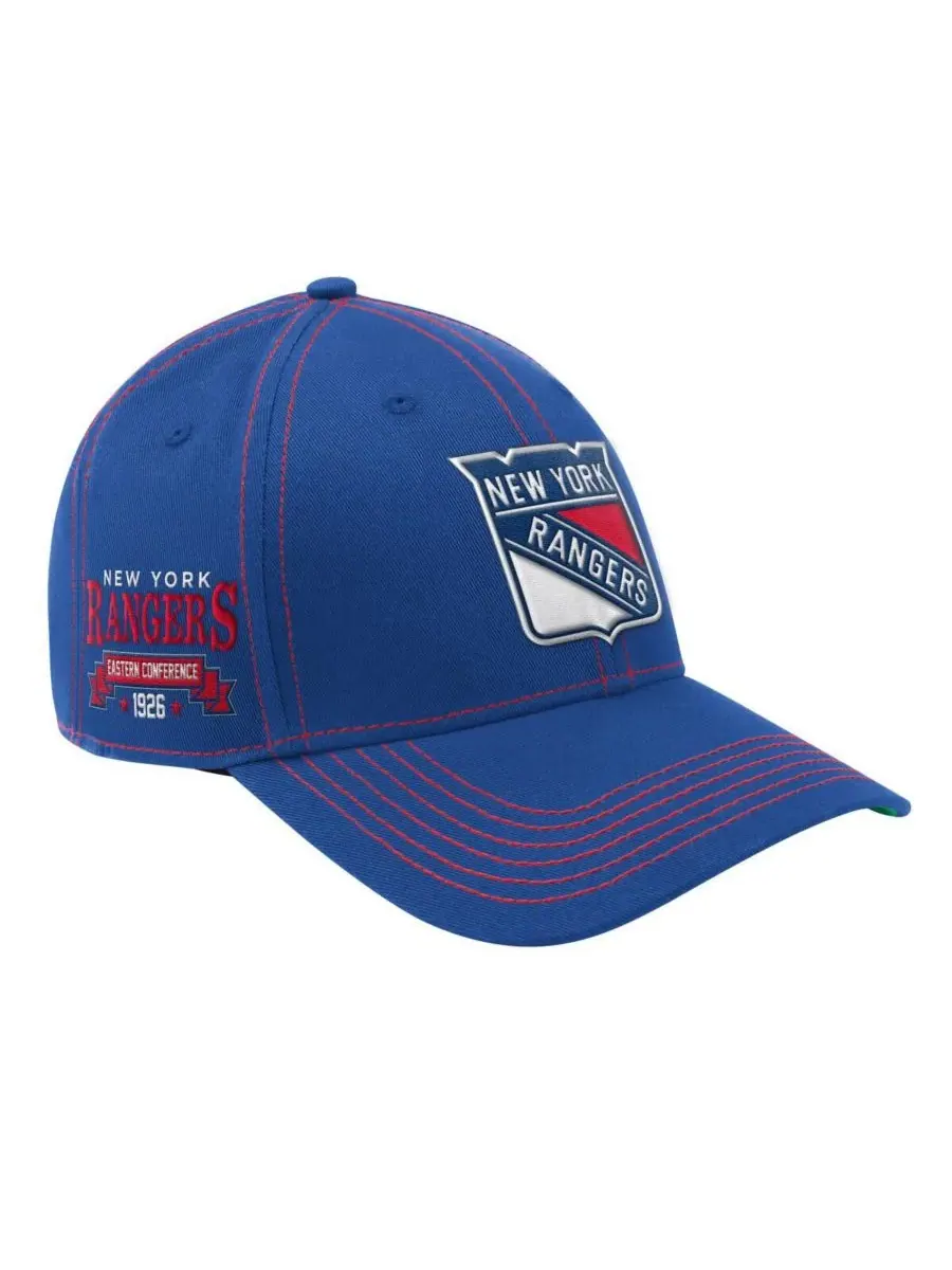 Starter Мужская синяя кепка New York Rangers Sphere II Curved Starfit с регулируемым размером — изображение 1 из 3, синий