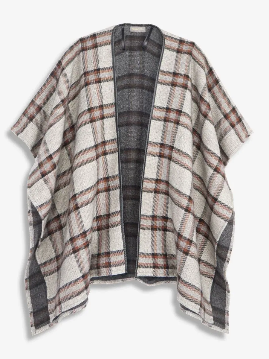 Плед-накидка Grid Plaid Topper Style & Co — изображение 1 из 3, слоновая кость