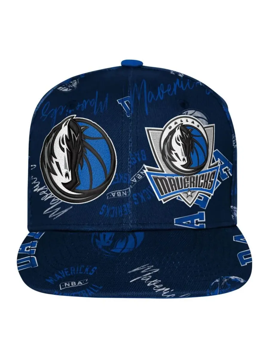 Outerstuff Бейсболка с принтом «Dallas Mavericks Street Hooper» темно-синего цвета для мальчиков и — изображение 3 из 3