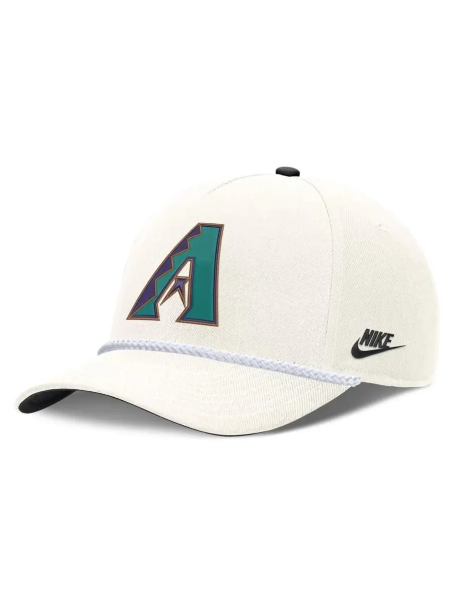 Кепка с принтом Arizona Diamondbacks Cooperstown Rise Nike — изображение 1 из 5, бежевый
