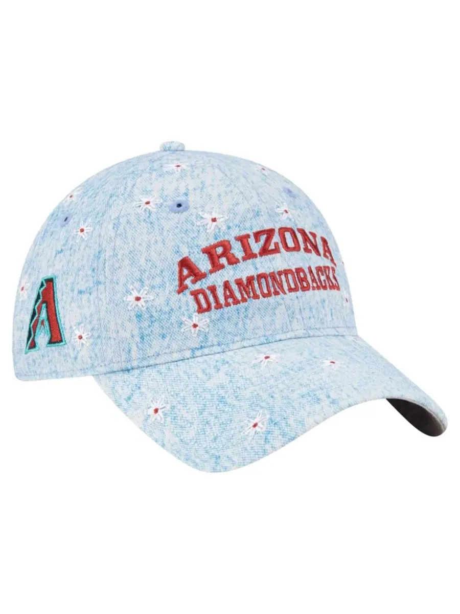 Кепка с вышивкой ромашек Arizona Diamondbacks Daisy All Over 9TWENTY New Era — изображение 1 из 5, светлый синий