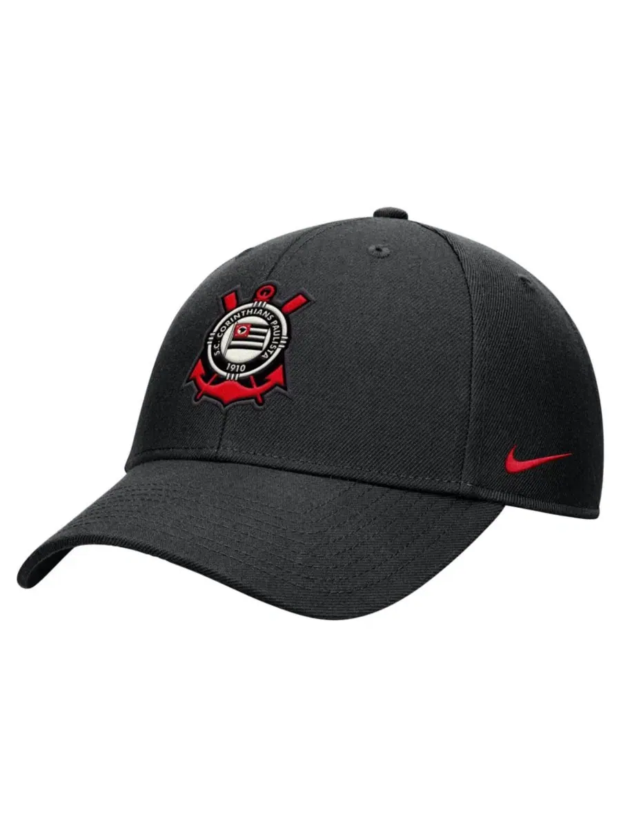 Кепка Nike Corinthians Rise с застежкой — изображение 1 из 2, черный