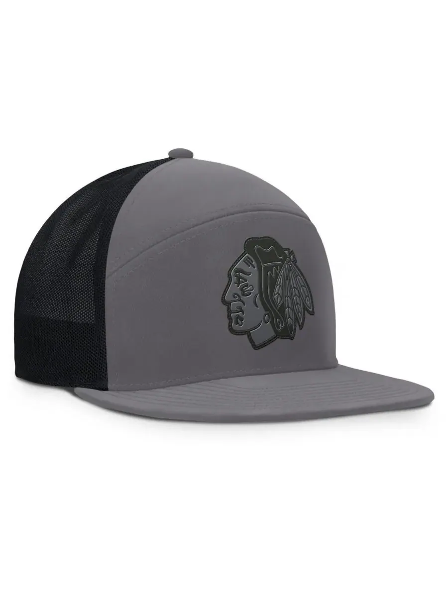 Fanatics Мужская кепка Chicago Blackhawks Fairweather с регулируемым размером — изображение 3 из 5, темно-серый