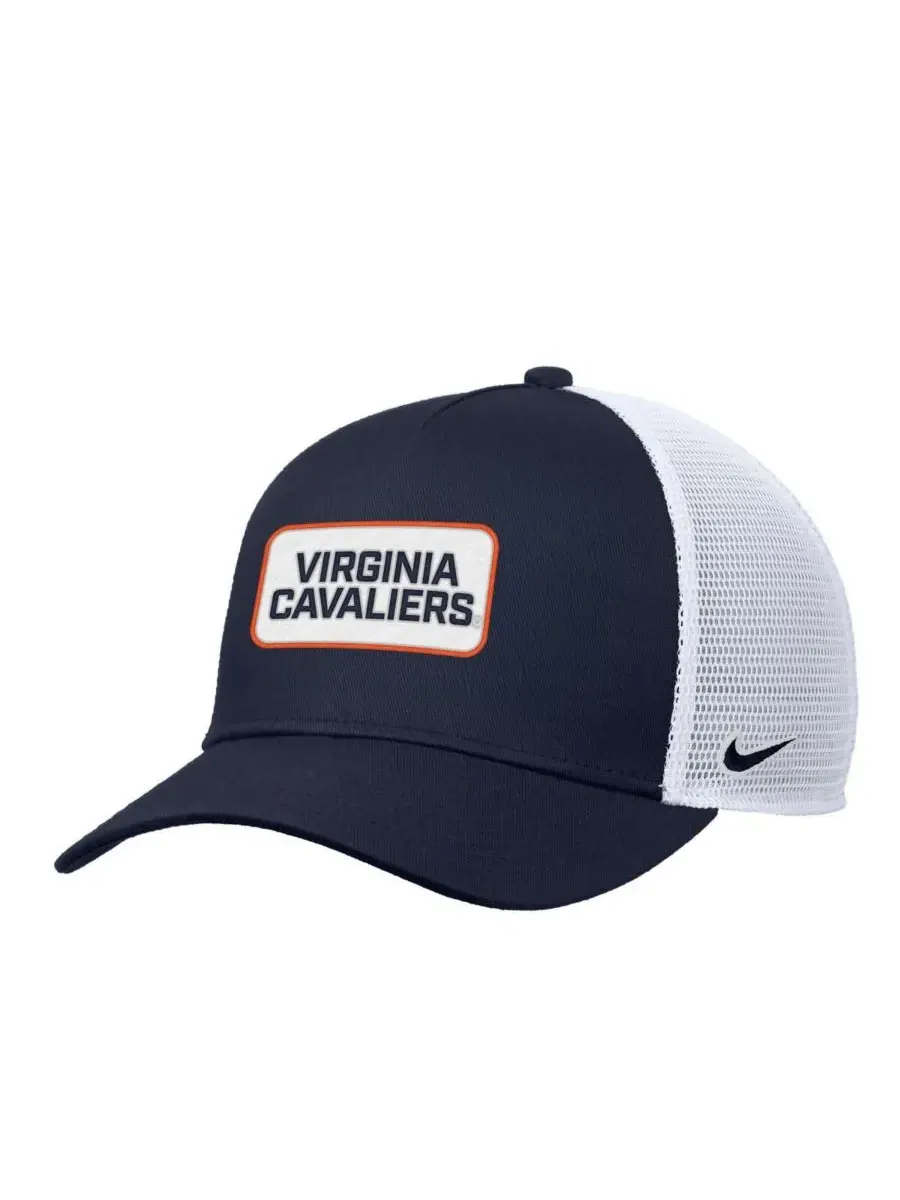 Nike Мужская темно-синяя кепка Virginia Cavaliers 2025 On-Field Rise Trucker Performance Adjustable — изображение 1 из 2
