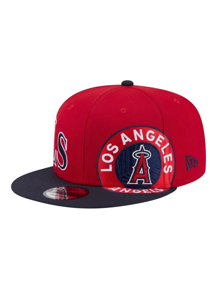 Кепка New Era Los Angeles Angels Stretched Two-Tone 9FIFTY — изображение 1 из 7, красный темно-синий