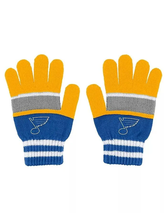 Женский комплект из перчаток и шарфа в полоску St. Louis Blues Wear By Erin Andrews — изображение 2 из 3, мульти