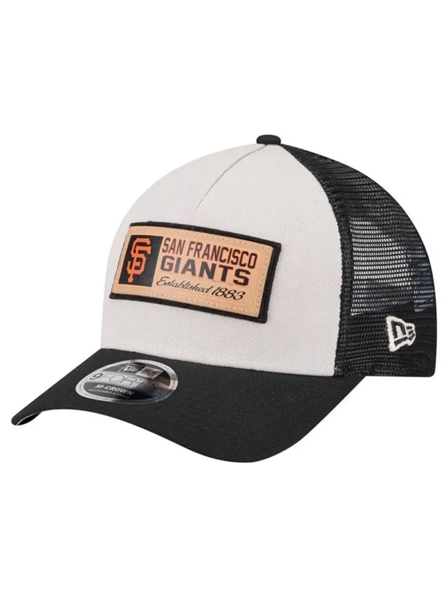 Кепка-тракер с принтом Text A-Frame Trucker 9FORTY New Era — изображение 1 из 5, черный