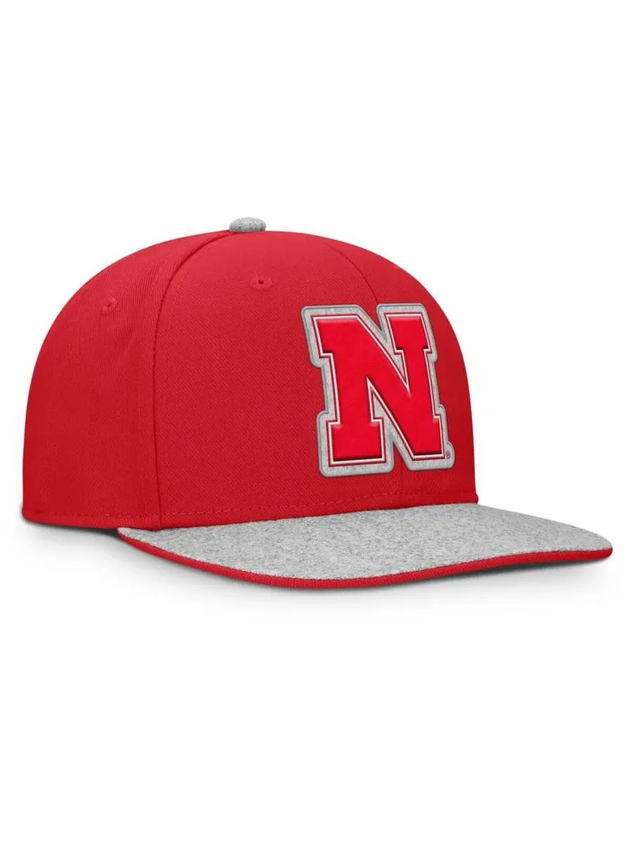 Мужская алая бейсболка Nebraska Huskers Loden Snapback Fanatics — изображение 2 из 4, алый