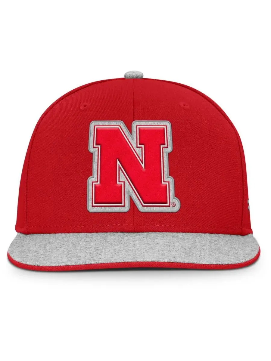 Мужская алая бейсболка Nebraska Huskers Loden Snapback Fanatics — изображение 3 из 4, алый