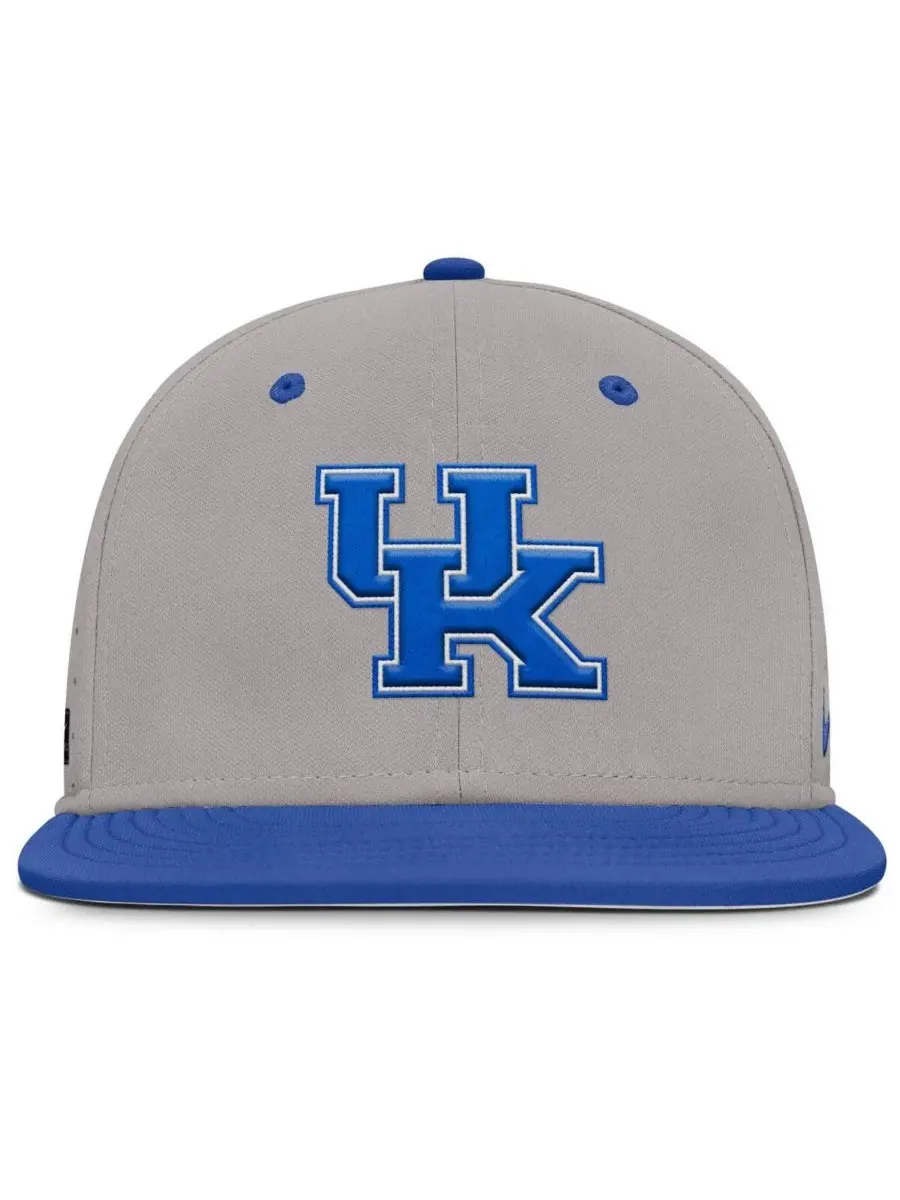 Nike Мужская серая бейсболка Kentucky Wildcats On-Field Dugout True Performance Fitted Hat — изображение 5 из 5, серый