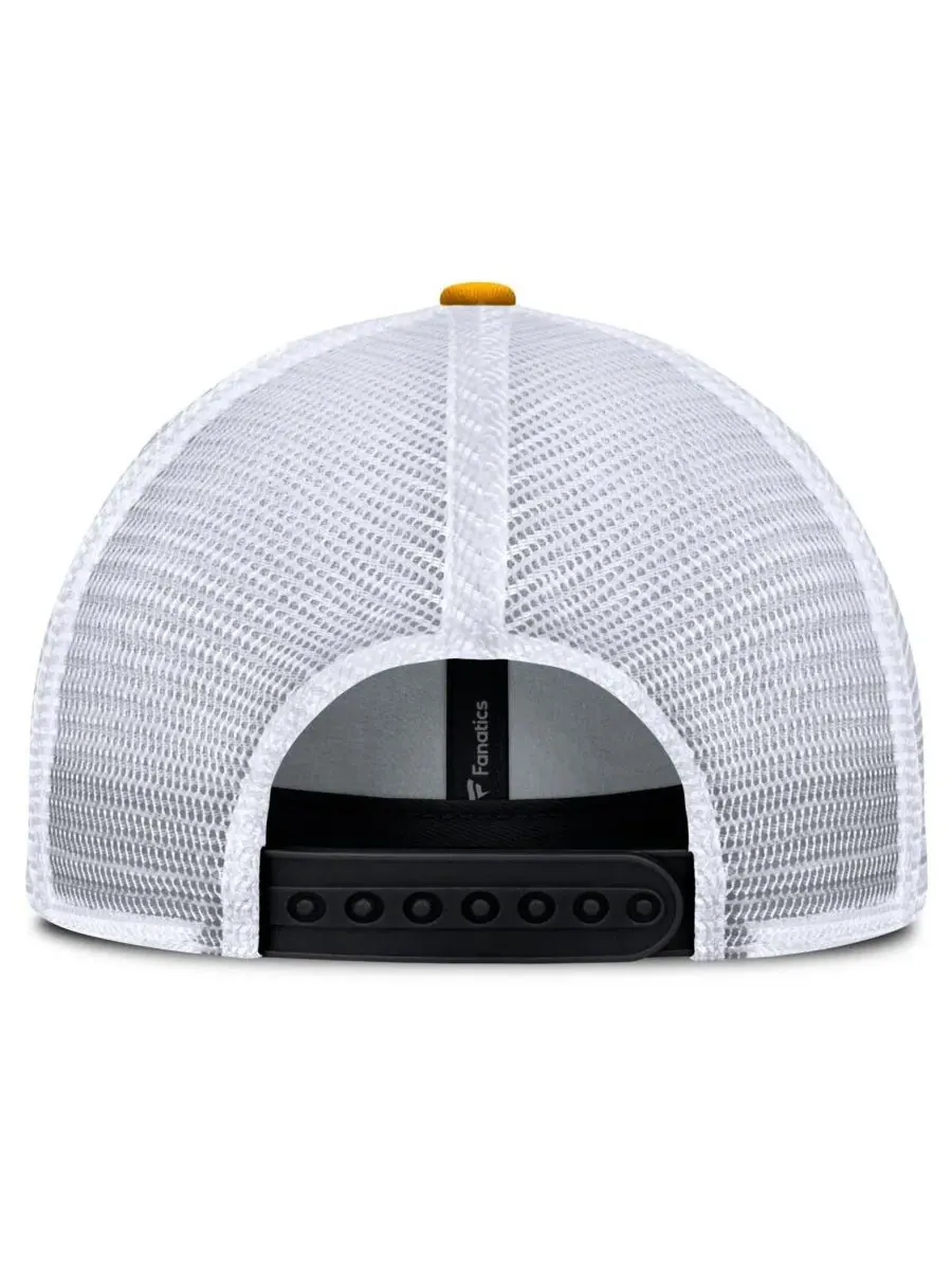 Fanatics Мужская черная регулируемая кепка-тракер Boston Bruins Fundamental One-Time Trucker — изображение 4 из 4, черный
