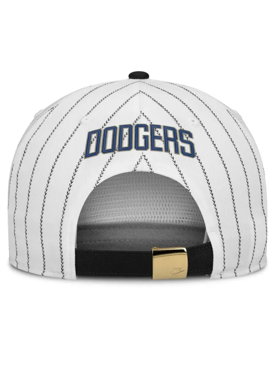 Мужская бело-черная бейсболка Los Angeles Dodgers Cooperstown Collection Pro с регулируемым — изображение 4 из 4