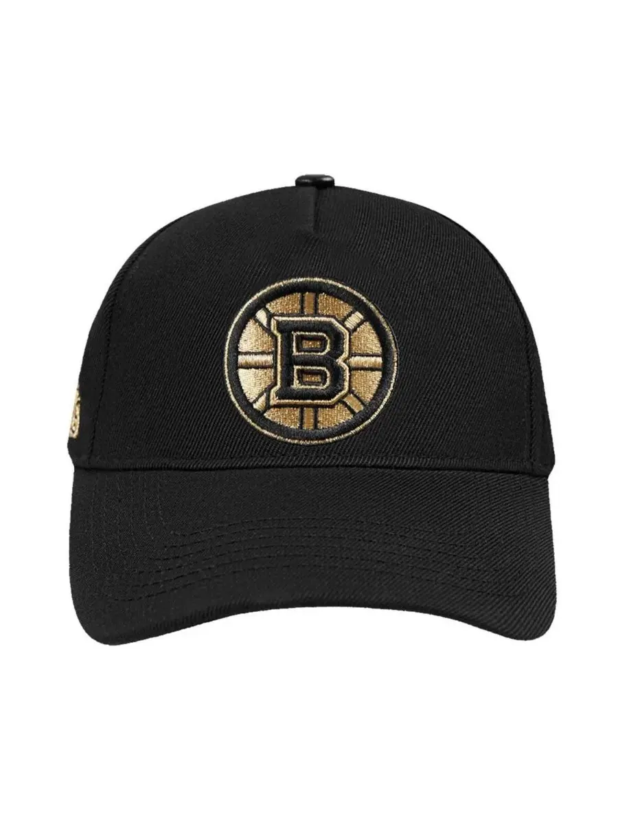 Pro Standard Мужская черная кепка Boston Bruins с металлическим логотипом и регулируемым застежкой — изображение 5 из 5