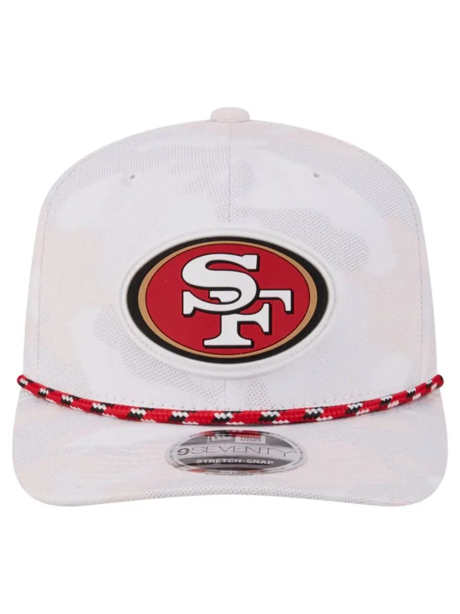 Кепка с принтом San Francisco 49ers Camo Rope 9SEVENTY New Era — изображение 1 из 5, белый