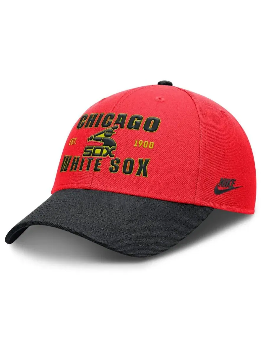 Nike Мужская кепка Chicago White Sox Neon 90s Rise Adjustable — изображение 1 из 4, черный