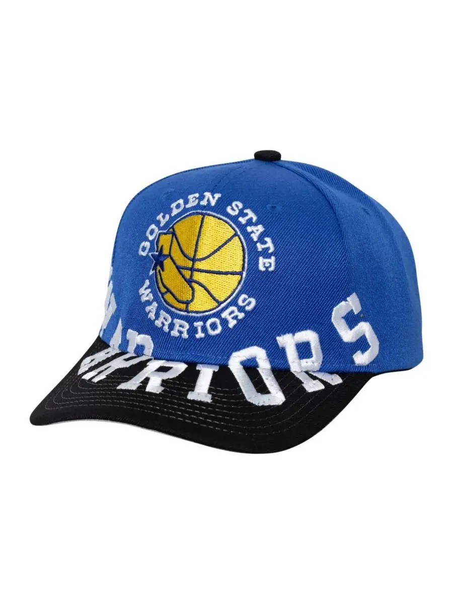 Mitchell & Ness Мужская бейсболка Golden State Warriors Under Arch Two-Tone Pro Crown Snapback с — изображение 1 из 3, черный
