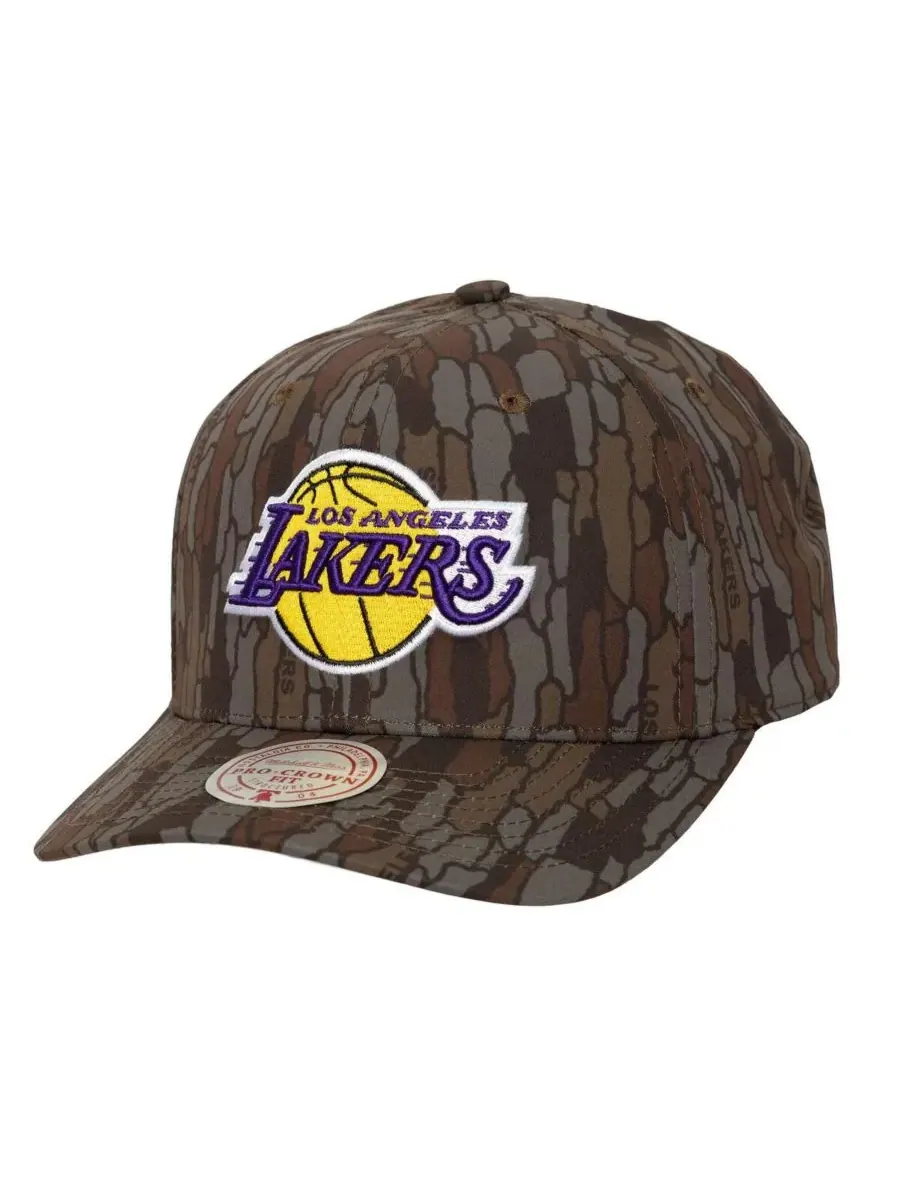 Mitchell & Ness Мужская камуфляжная регулируемая кепка Los Angeles Lakers Hidden Pro-Crown — изображение 1 из 2