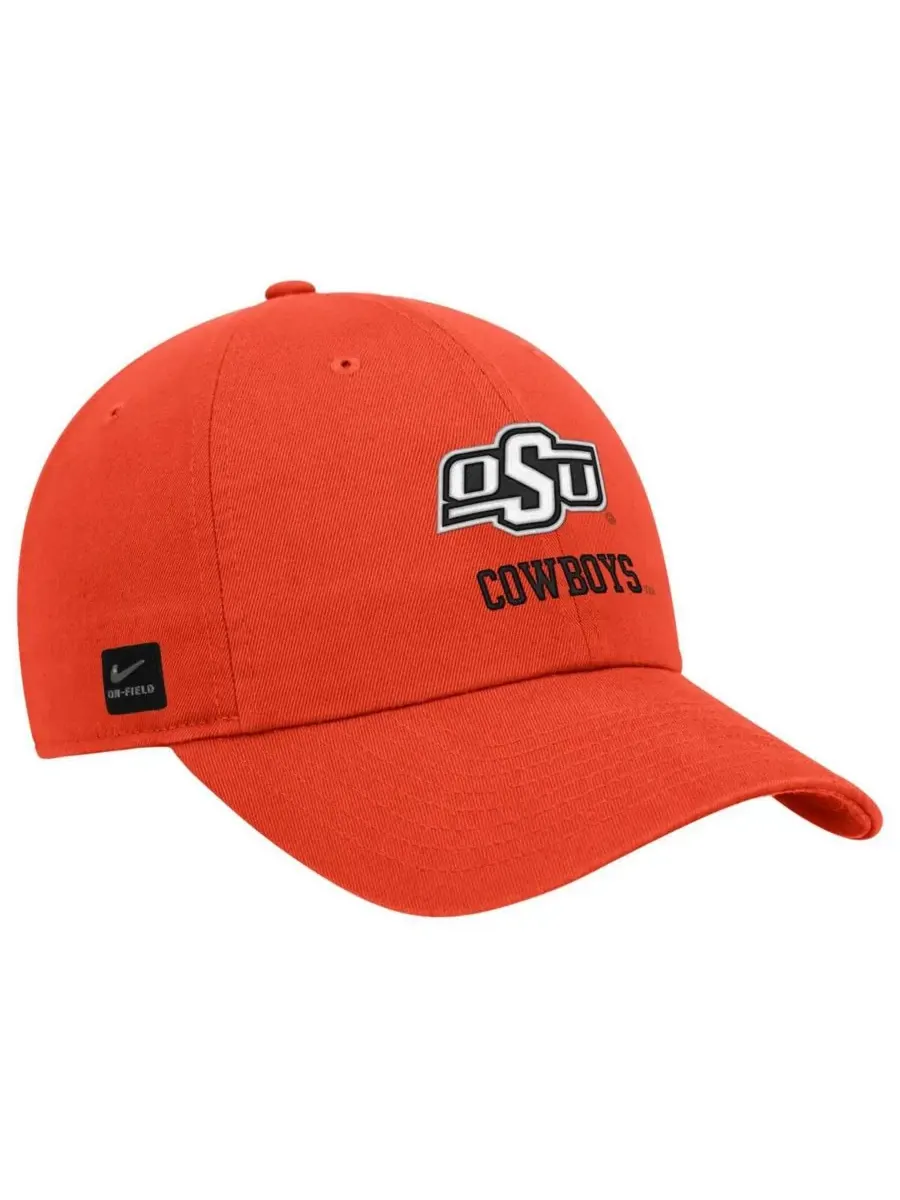 Nike Мужская оранжевая регулируемая кепка Oklahoma State Cowboys 2025 On-Field Club — изображение 1 из 3, оранжевый