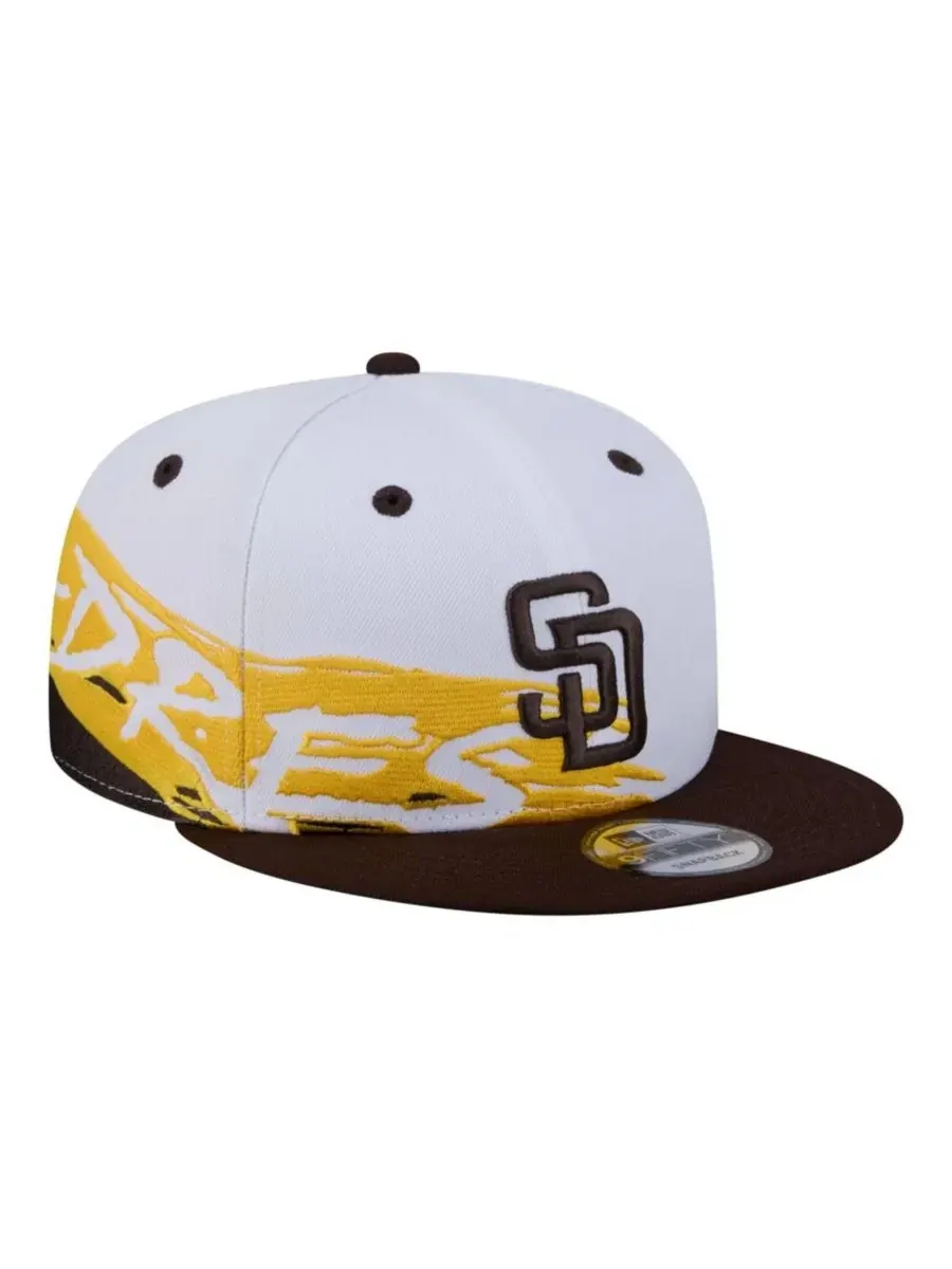 Кепка-снэпбэк с высокой тульей San Diego Padres New Era — изображение 1 из 7, белый коричневый