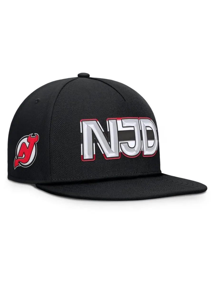 Fanatics Мужская черная бейсболка New Jersey Devils с аутентичным командным кодом Pro Rink — изображение 1 из 4, черный