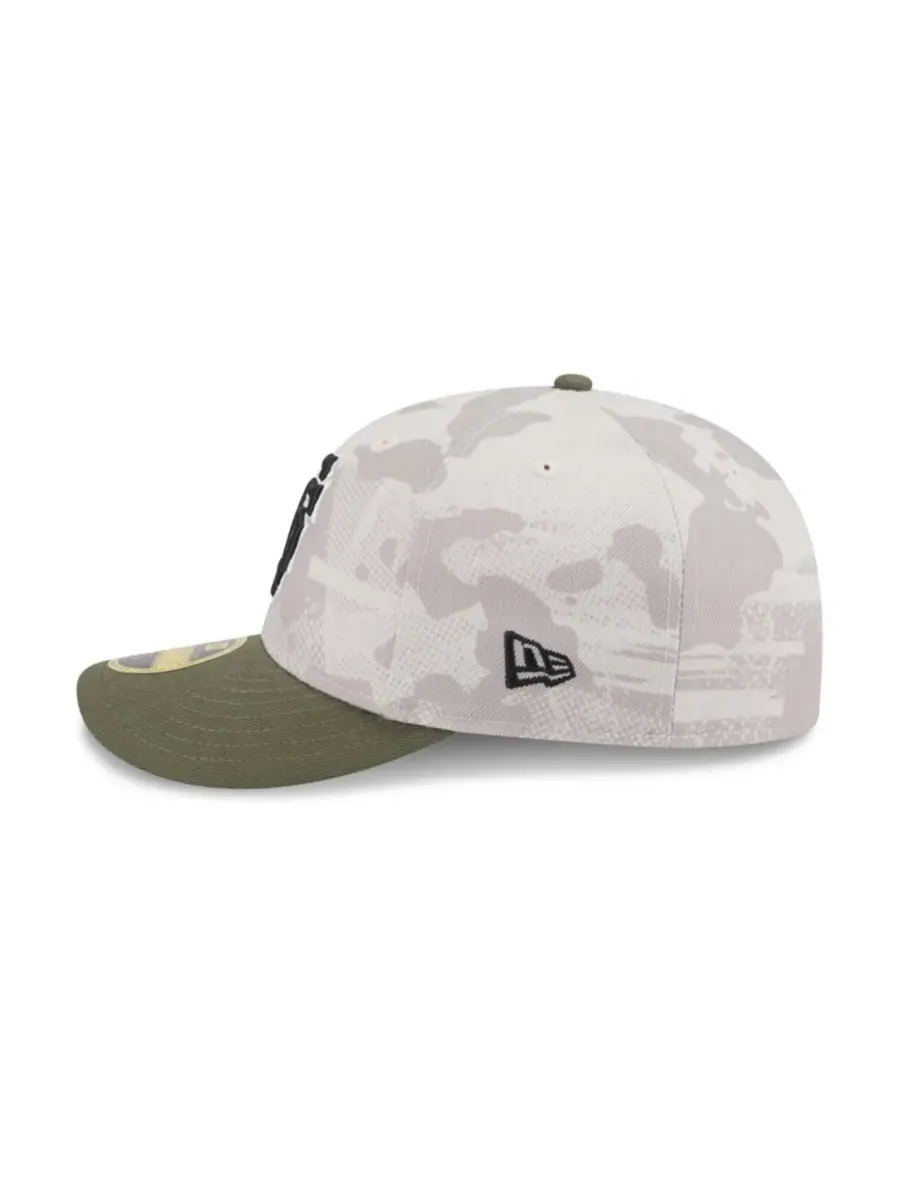 New Era Мужская бейсболка 59FIFTY Low Profile, светло-бежевая/оливковая, с символикой San Francisco — изображение 5 из 7
