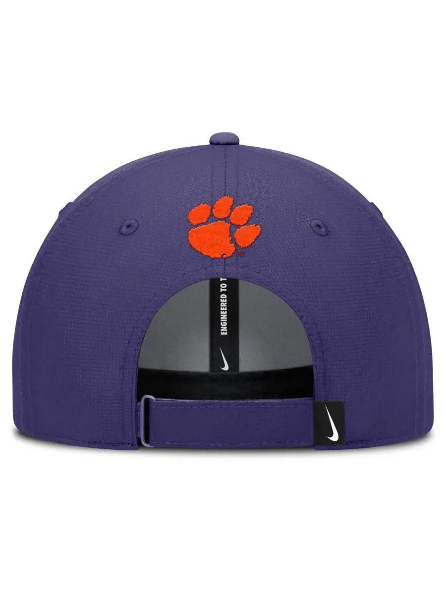 Nike Мужская фиолетовая регулируемая кепка Clemson Tigers Club Prep Performance — изображение 4 из 4, фиолетовый