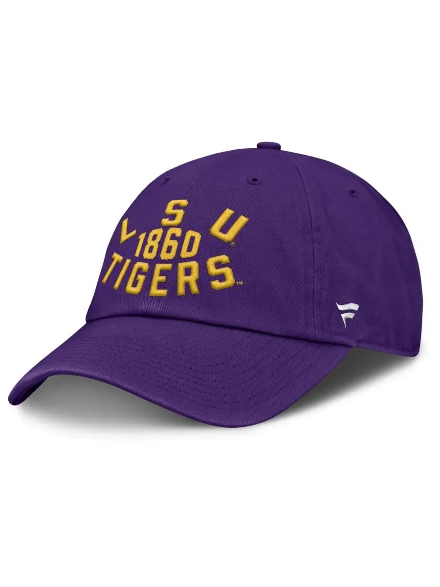 Fanatics Мужская фиолетовая регулируемая кепка LSU Tigers Archer — изображение 3 из 4, фиолетовый
